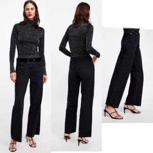 Zara Premium City Worker Black Jeans